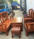 Hình ảnh: Bộ bàn ghế giả cổ quốc Triện gỗ hương vân