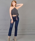 Hình ảnh: Quần jeans dai basic phối nơ