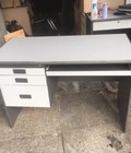 Hình ảnh: Bàn làm việc cũ màu xám 3 hộc 
