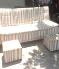 Hình ảnh: Thanh lý sofa bed cũ màu kem giá rẻ SFB001