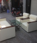 Hình ảnh: Thanh lý bộ Sofa Vip trắng kem bọc da đẵng cấp