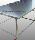 Hình ảnh: Bàn inox không giá dưới di động