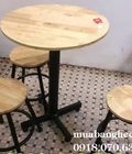 Hình ảnh: Thanh Lý Bàn Ghế Cafe Chân Sắt Mặt Gỗ Cao Cấp Tồn Kho
