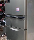 Hình ảnh: Tủ lạnh MitsubishiMR S46NFV7 455 LIT 5 cánh date 2005 Vỏ inox còn cứng đẹp