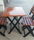 Hình ảnh: bàn ghế gỗ quán nhậu 