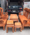 Hình ảnh: ​Bộ bàn ghế giả cổ trạm đào gỗ sồi nga