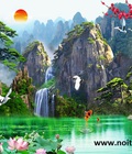 Hình ảnh: Tranh gạch men 3D sơn thủy hữu tình