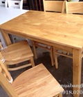 Hình ảnh: Bộ Bàn Ăn Gỗ 4 Ghế Xuất Khẩu Tồn Kho.