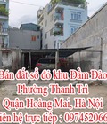 Hình ảnh: Bán đất sổ đỏ chính chủ khu Đầm Đào, phường Thanh Trì, Quận Hoàng Mai, Hà Nội