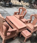 Hình ảnh: Bộ bàn ghế minh quốc voi gỗ h.ương đá