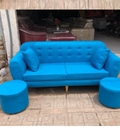 Hình ảnh: Băng Sofa Cao Cấp 1m8 Màu Xanh Giá Rẻ (Mới 99%).