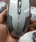 Hình ảnh: Chuột không dây cao cấp AZZOR dùng pin sạc màu Trắng Mouse ko dây azzor