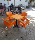 Hình ảnh: Bàn ghế cafe nhựa đúc giá rẻ HTT0120