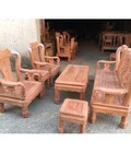 Hình ảnh: Bộ bàn ghế minh quốc triện gỗ hương đá