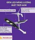 Hình ảnh: Đèn Led năng lượng mặt trời 60W, thế hệ đèn đường mới 2018