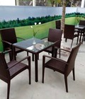 Hình ảnh: Bàn ghế nhựa gỉa mây thanh lý rẻ