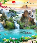 Hình ảnh: gạch tranh 3d sphong cảnh sơn thủy hữu tình