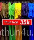 Hình ảnh: Thun trơn cao cấp chỉ 35k ship toàn quốc