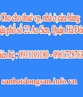 Hình ảnh: Cho cho thuê vp,nhà ở,cửa hàng mặt phố số 22 Ao Sen, Quận Hà Đông, Hà Nội