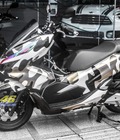 Tem xe PCX 008 Tem xe thiết kế camo trắng đen ngọc trai