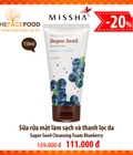 Hình ảnh: Sữa rửa mặt làm sạch và thanh lọc da super seed cleansing foam blueberry 111k