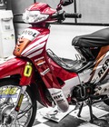 Tem xe Honda Wave Tem xe thiết kế Repsol đỏ candy