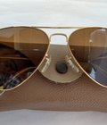 Hình ảnh: Kính Rayban Aviator B L. USA mạ vàng màu nâu trà hiếm có.