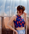 Hình ảnh: Áo yếm croptop họa tiết