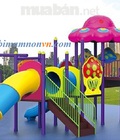 Hình ảnh: Bộ cầu trượt ngoài trời mầm non mẫu mới nhất 2018