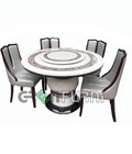 Hình ảnh: Bộ bàn ăn tròn mặt đá nhập khẩu cao cấp TD089-13