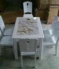 Hình ảnh: Bàn ăn mặt đá 3D nhập khẩu cao cấp TD-H906