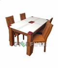 Hình ảnh: Bàn ăn mặt đá nhập khẩu cao cấp TD038-14