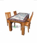 Hình ảnh: bàn ăn gỗ tự nhiên nhập khẩu cao cấp TD039-14
