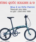 Hình ảnh: Mua 2 xe đạp gấp Rifle Patriot tặng phụ kiện 9 món trị giá 1.200k