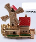 Hình ảnh: Mô hình gỗ ghép cối xay gió