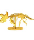 Hình ảnh: Mô hình kim loại gold lắp ghép Hóa Thạch Triceratops
