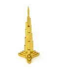 Hình ảnh: Mô hình kim loại gold lắp ghép tháp buji khalifa