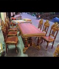 Hình ảnh: Bộ bàn ăn gỗ tự nhiên cao cấp