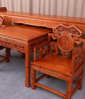 Hình ảnh: Bàn thờ chạm và ghế trung đường.BTC 031