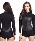 Hình ảnh: Bộ Bơi Liền Giữ Nhiệt Nữ Wetsuit Sbart 956 Đen
