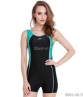 Hình ảnh: Bộ Bơi Sát Nách Liền Quần Short 8010 Đen Xanh