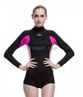 Hình ảnh: Áo Bơi Nữ Liền Quần Giữ Ấm Wetsuit dày 2mm Sbart Hồng