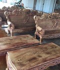 Hình ảnh: Bộ bàn ghế đồng kỵ kiểu hoàng gia gỗ m.un đuôi công