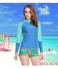 Hình ảnh: Áo Bơi Dài Tay Nữ Sbart 953 Xanh Dương