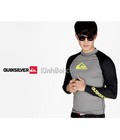 Hình ảnh: Áo Bơi Nam Dài Tay Quiksilver Chui Đầu Ghi Tay Đen