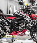 Tem trùm GSX R150 Suzuki candy đen đỏ tại Decal 46