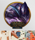 Hình ảnh: Combo 5 Sticker LOL tướng Azir ép lên áo, balo, túi xách, mũ nón