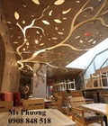 Hình ảnh: Vách ngăn hoa văn nghệ thuật trang trí nhà hàng, quán cafe