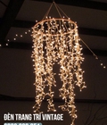 Hình ảnh: Dây đèn led rèm trang trí quán cà phê