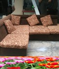Hình ảnh: Thanh lý bộ sofa cũ bọc vải có hoa văn giá rẻ